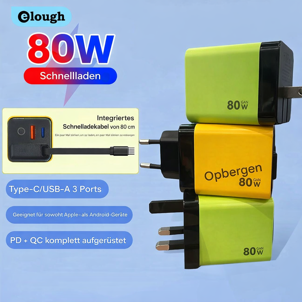 Turbocharger | Smart Turbocharger for Various Devices | GaN Rapid Charging Wall Adapter | TurboCharge