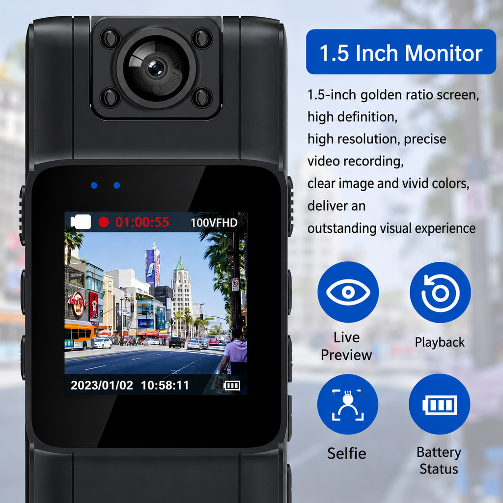 Mini Camera | 4K Video | Lens Rotates | SecureCam