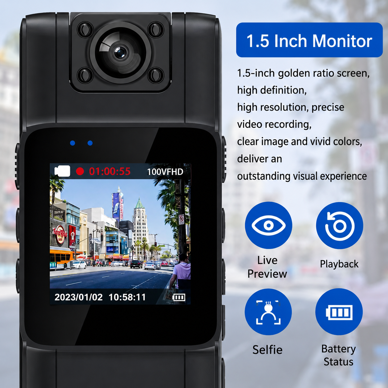 Mini Camera | 4K Video | Lens Rotates | SecureCam