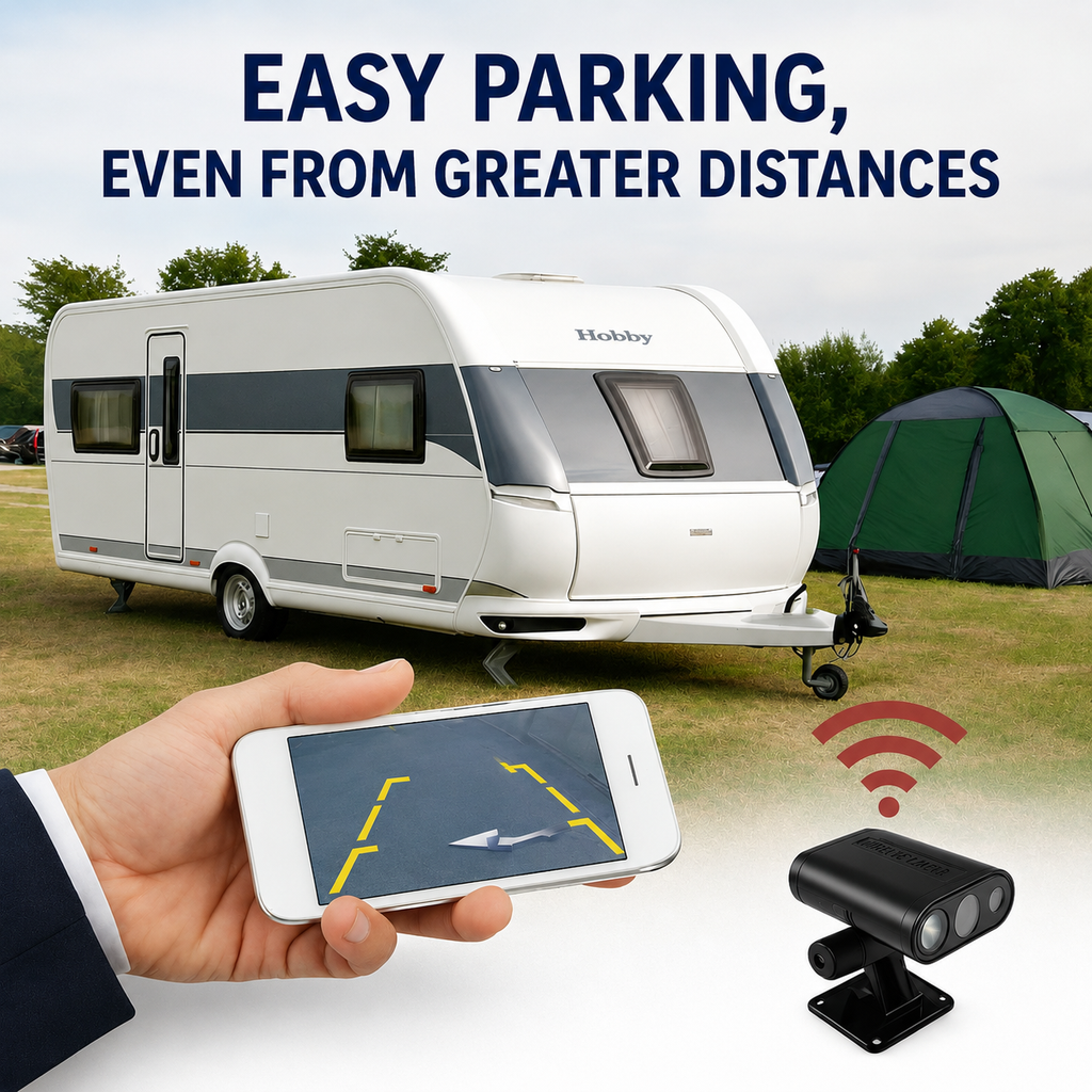 Wireless Rearview Camera | HD Night Vision Streaming via App | Wide-Angle Viewing Field | EasyCam Pro