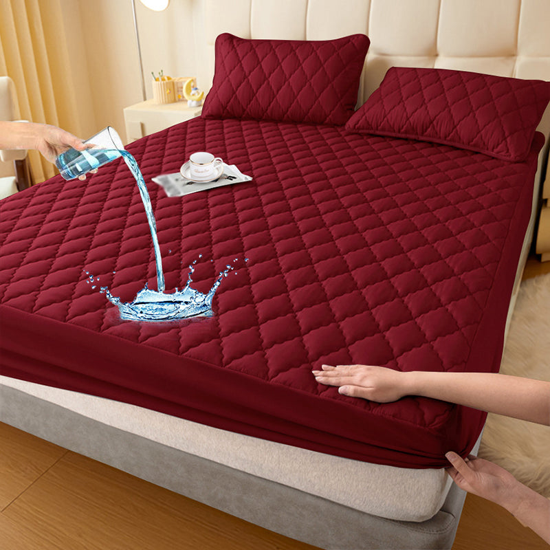 SlumberShield™ — Wrap Your Bed in Cozy, Waterproof Protection for Blissful, Worry-Free Sleep
