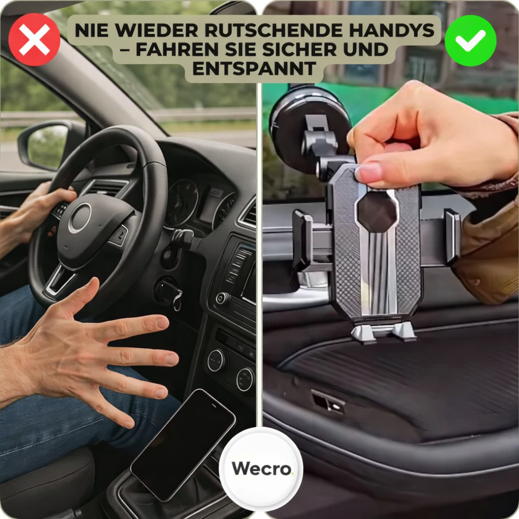 Phone Holder | Phone Mount with 360° Rotation & Suction Cup | LuxGrip