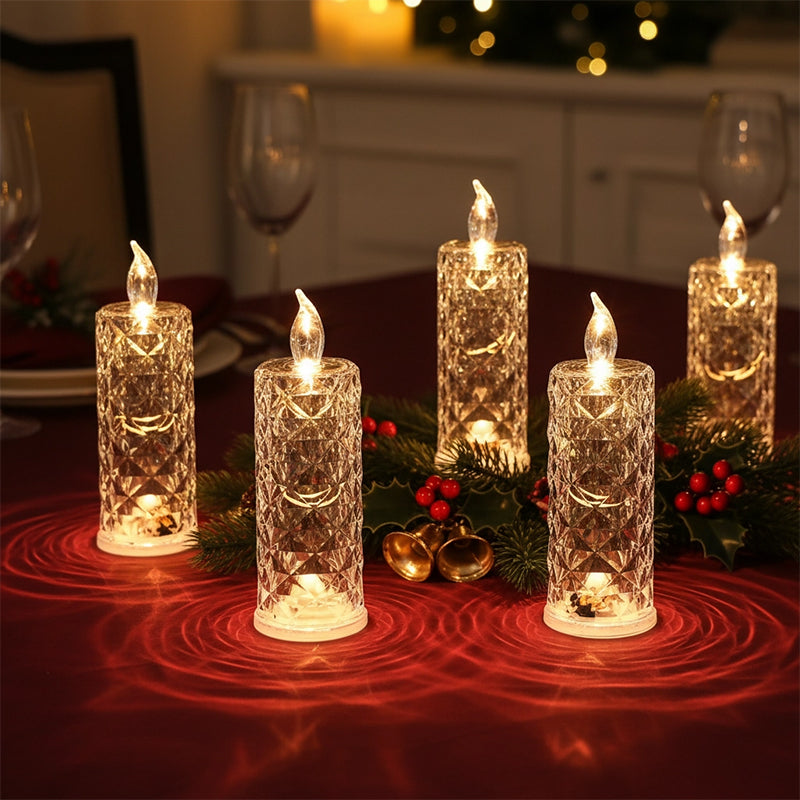 Lumiara™ Crystal Candle Pillars — Safe, Stunning Glow That Transforms Your Space Instantly