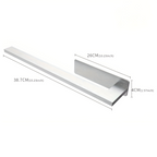 Towel Holder | Wall-Mounted Self-Adhesive | Moisture-Resistant Stainless Steel | BathLine