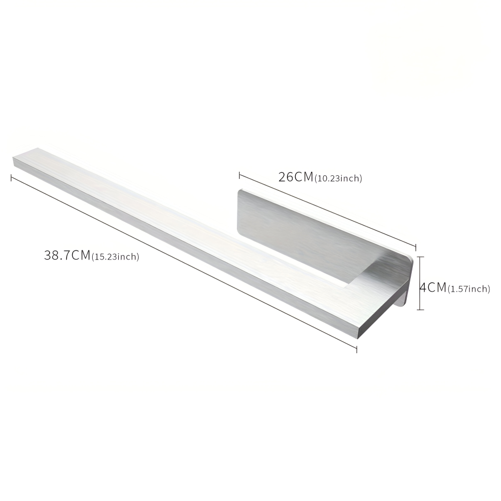 Towel Holder | Wall-Mounted Self-Adhesive | Moisture-Resistant Stainless Steel | BathLine