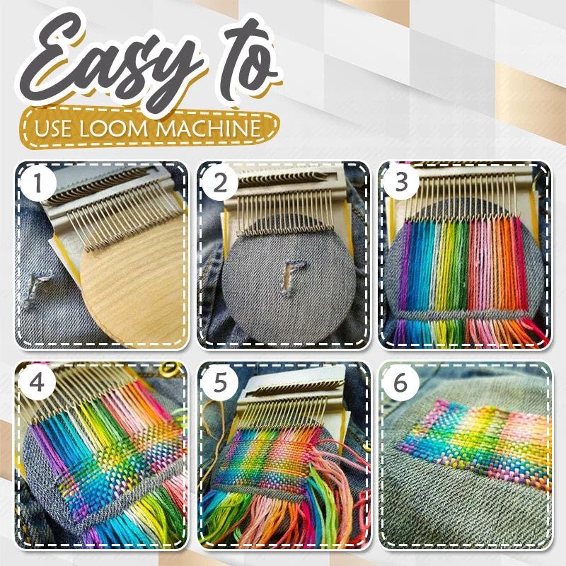 ThreadSculpt™ Mini Loom — Effortless Repairs That Spark Creativity and Save Your Favorite Clothes