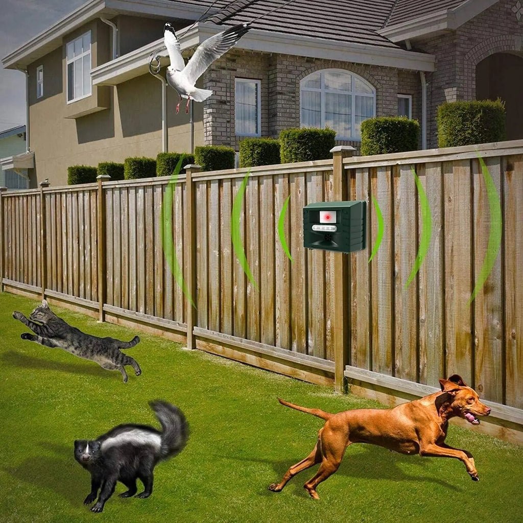 Ultrasonic Bird Repellent System for Gardens | 170° Motion Detector | Weather-Resistant | ZoneCrest