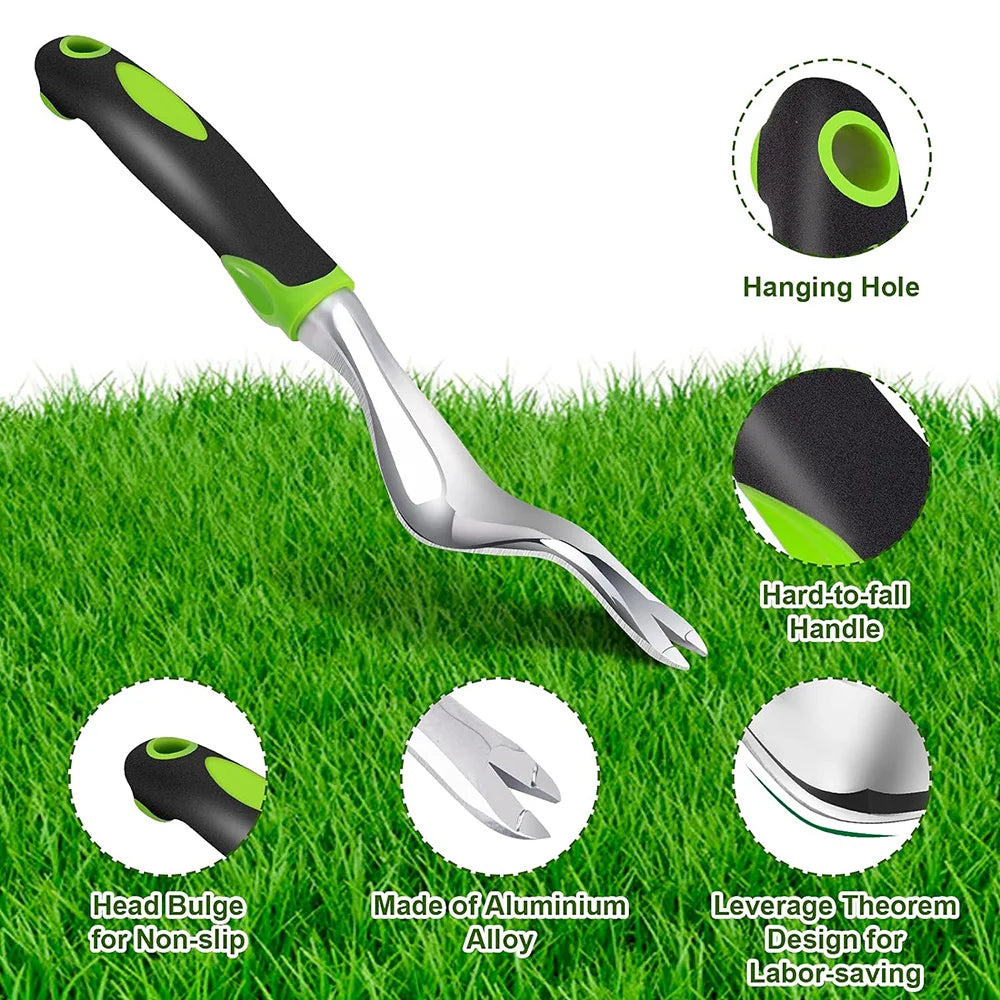 Ergonomic Aluminum Alloy Garden Hand Weeder
