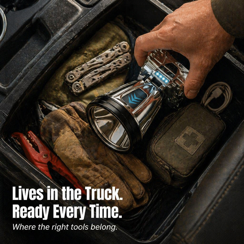 RamaraBeam™ — Cast a Beam Beyond the Tree Line and Power Up Your Phone Too
