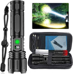 Flashlight LED Aluminum | USB-C Rechargeable | Battery Pack Feature | LuxCore