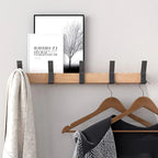 Wall-mounted coat rack with adjustable double hooks | Space-efficient storage | Adjustable double hooks | Nordivo