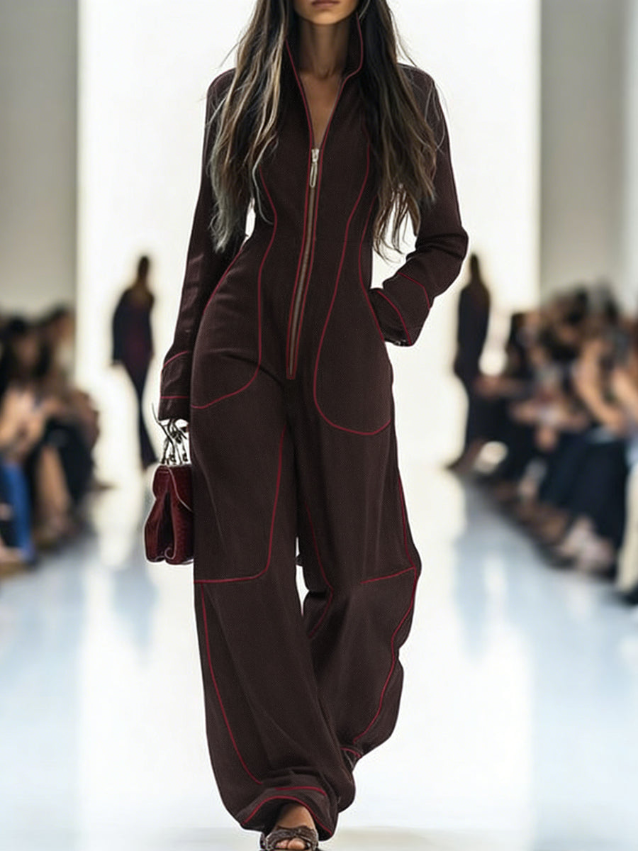 VeroStride™ Wide-Leg Denim Jumpsuit — Own Every Step with Effortless Confidence and All-Day Comfort
