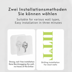 Toilet Paper Holder | Wall-Mounted with Shelf | No-Drill Installation with Box | Rolluxe