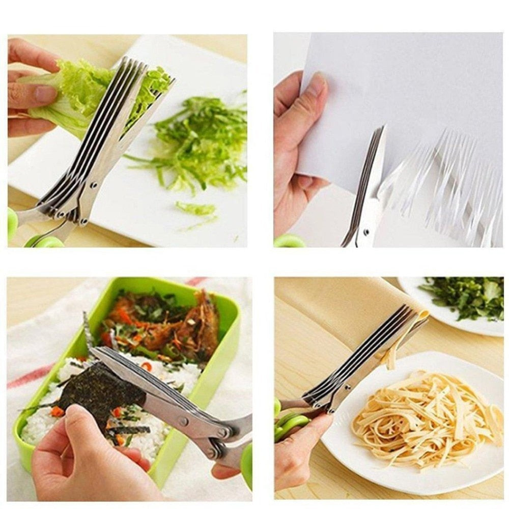 ScissaPro™ — Slice Faster, Safer, and Enjoy Effortless Salad Prep Every Time