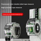 Measuring Tape with Glow Band | Laser Engraved Both Sides | Self-Adjusting Hook | TrueLine