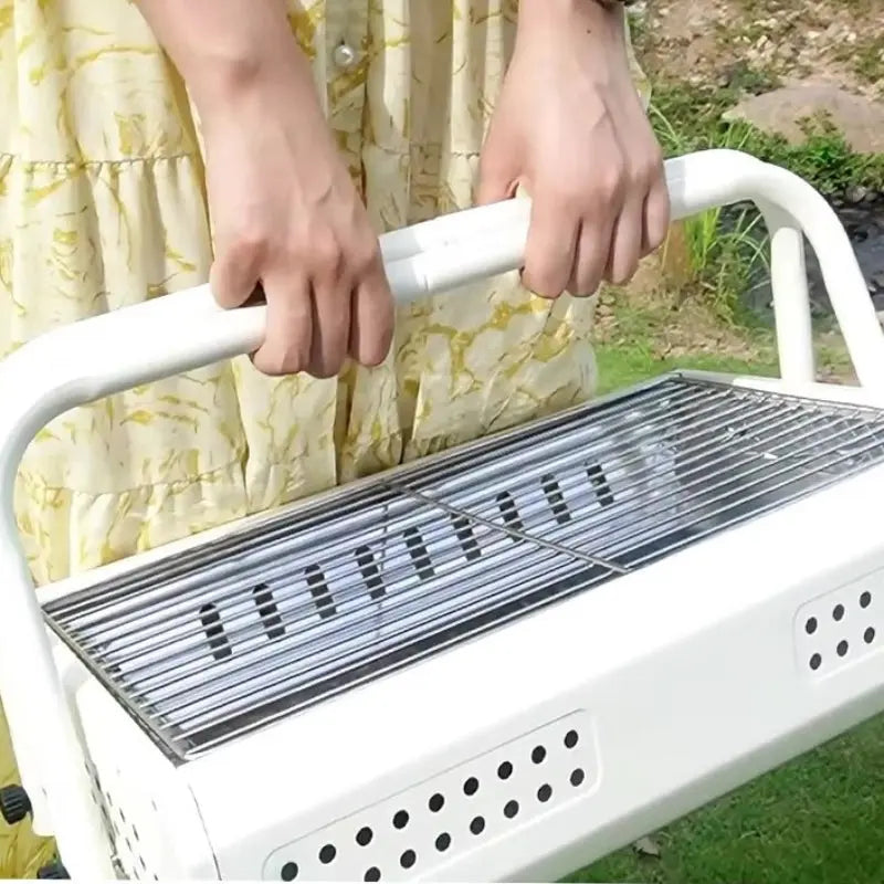Charcoal Grill | Compact | Foldable Handles | GrillGo