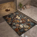 Bath Mat Diatomaceous Earth | Fast-Drying & Slip-Resistant | Natural Rubber Stone Finish | Aquapave