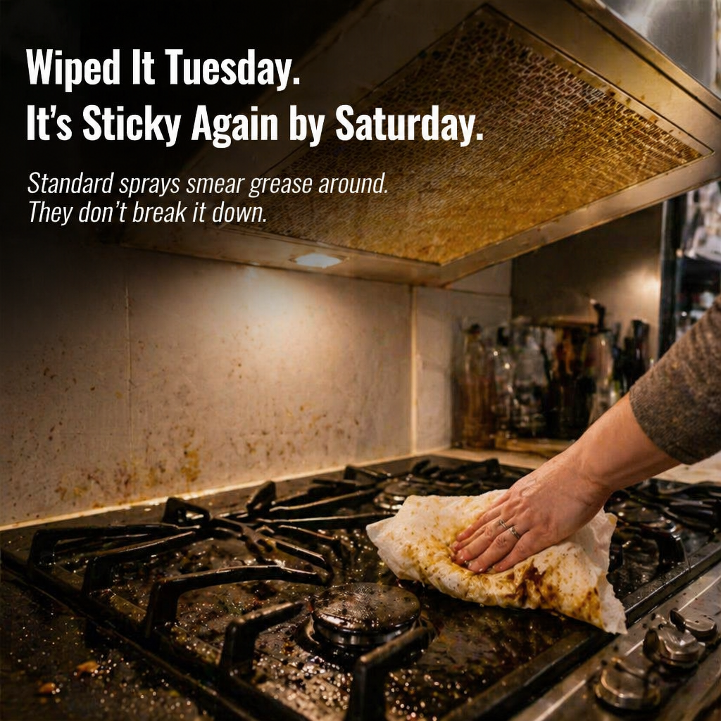 GlossPro™ — Melt Away Baked-On Grease in Minutes, No Scrubbing Needed