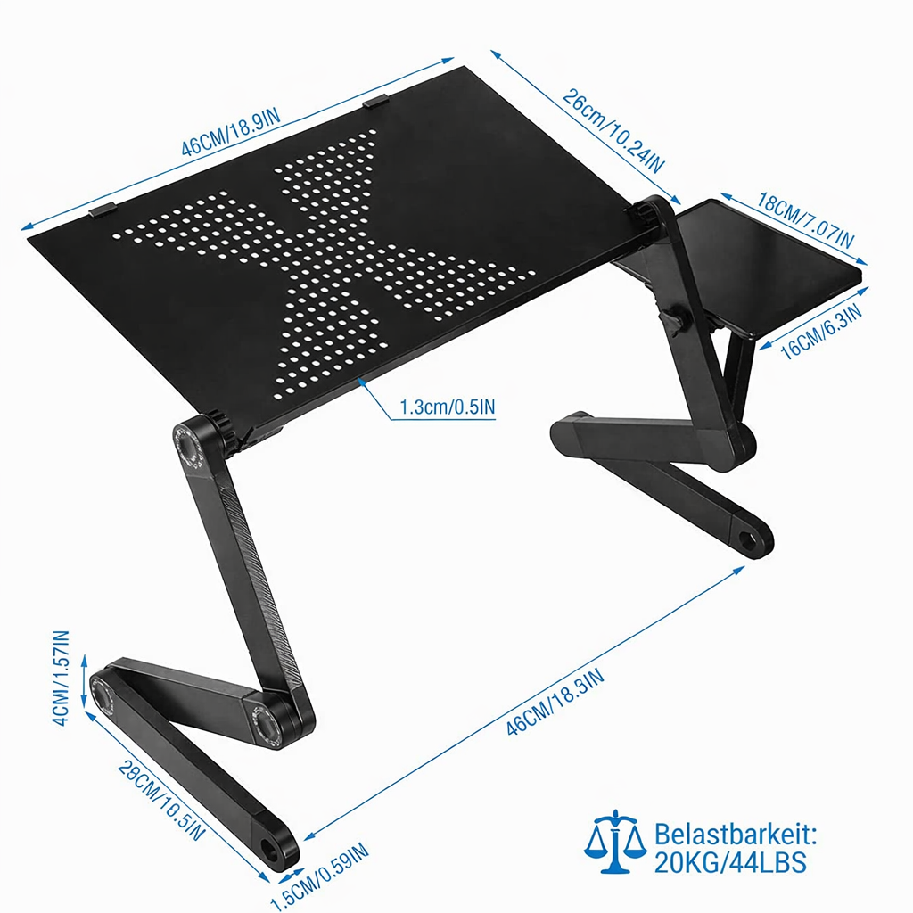 Laptop Stand | 360° Rotatable & Height Adjustable | For Healthy Posture | FlexStand 360