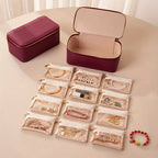Jewelry Travel Box | Detachable Velvet Pouch | Display Window | TravelGlam