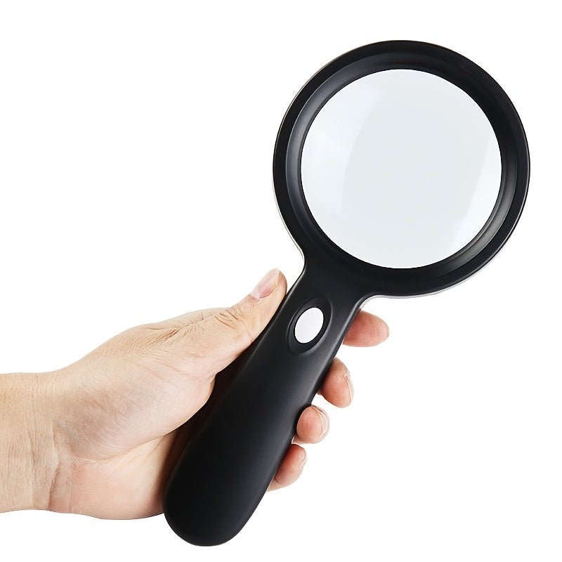 10X LED Hand Magnifier with Lighting | Sharp View | Comfortable Grip | DetailGlow