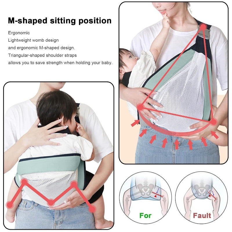 ZephraLuxe™ — Enjoy Effortless, Cool Comfort and Shoulder-Soothing Support Every Step with Your Baby