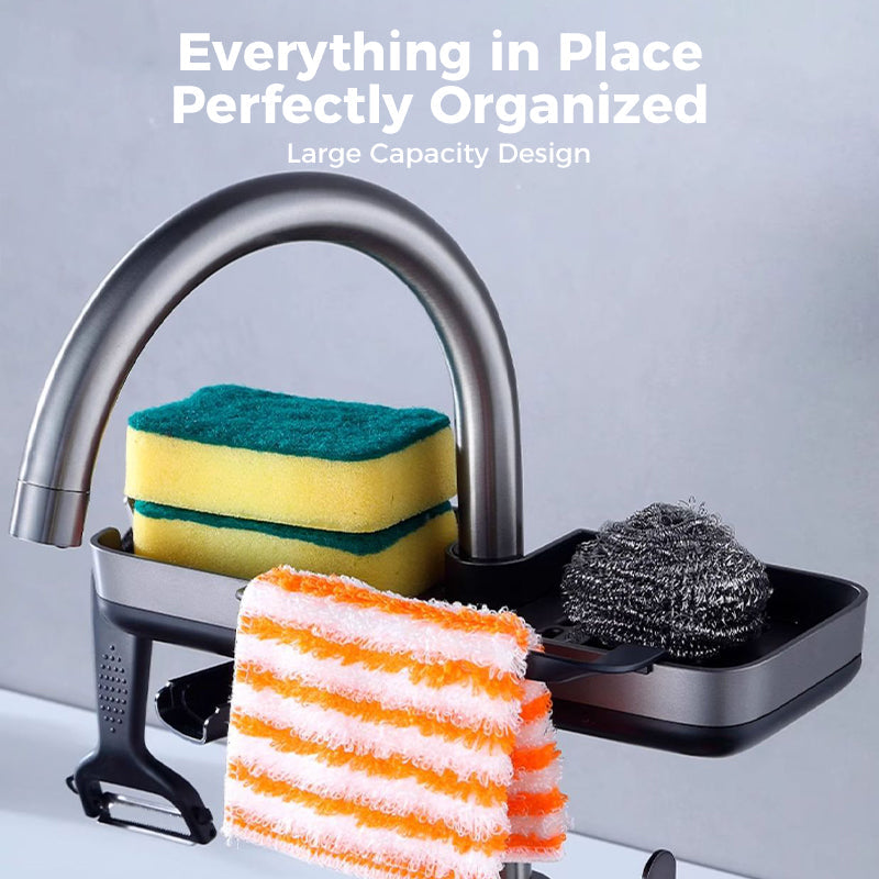 Sink Rack | Speeds Up Sponge and Brush Drying | Clamp Mount | SinkSmart