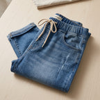 VivaForma™ – Relaxed Pull-On Stretch Jeans with Adjustable Drawstring Waist