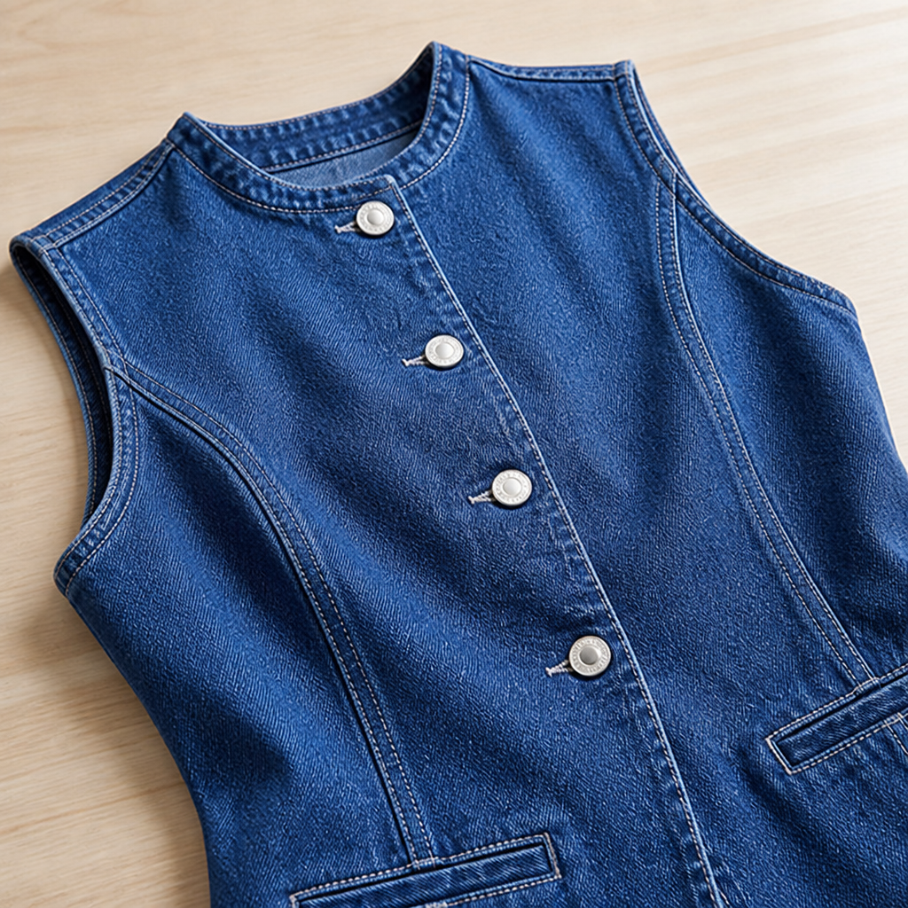 Luminara™ Sleeveless Denim Co-Ord Set — Own Effortless Cool Confidence All Day Long