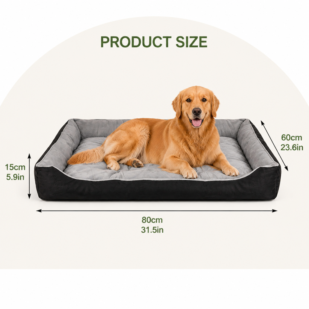 DogBedHouse Thickened Teddy Plush & Machine Washable Pet Mat