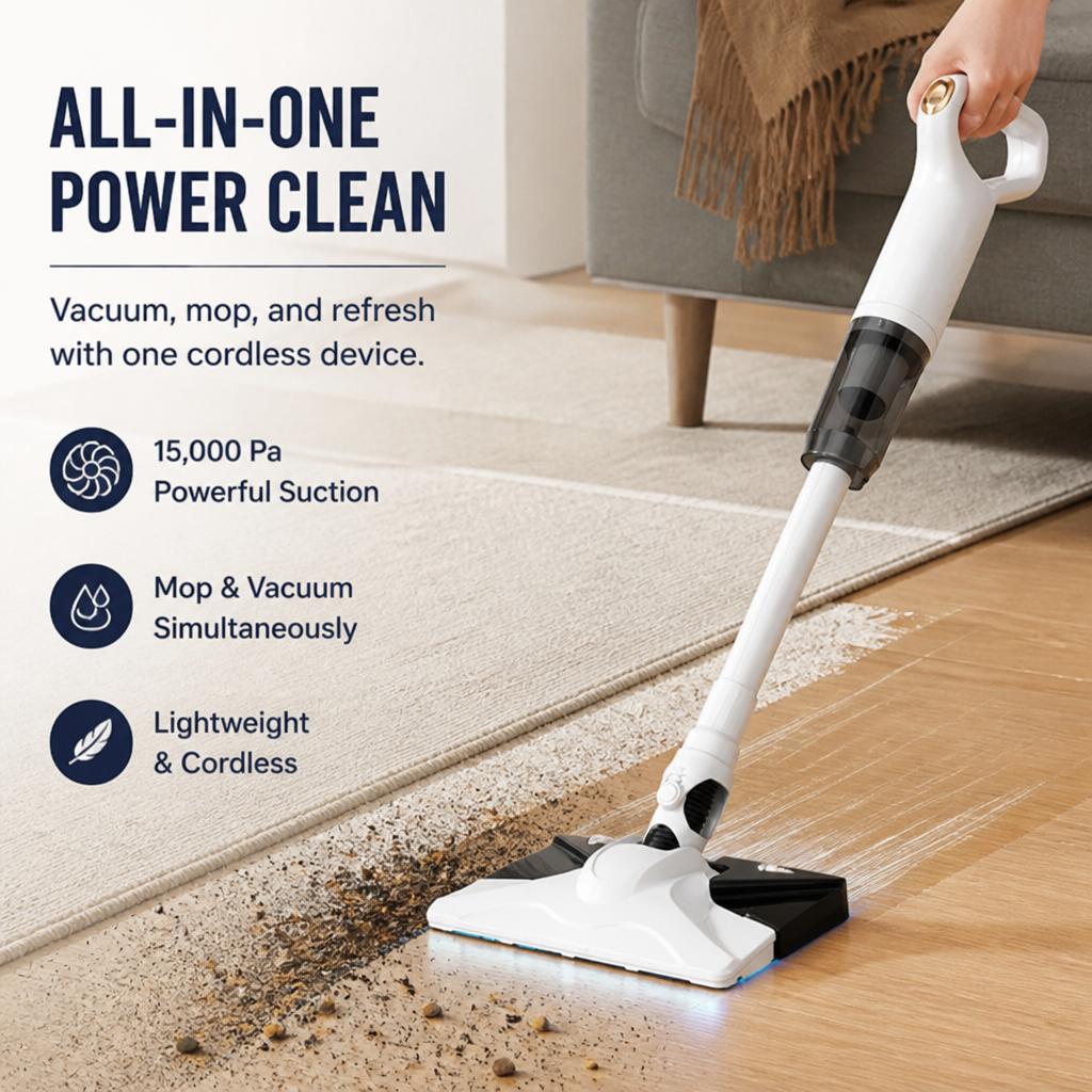 VeroSweep™ 3-in-1 Cordless Cleaner — Unlock Weightless, Deep Cleaning Freedom for a Breathably Fresh Home