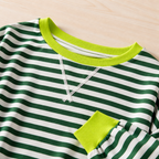 VeroLuxe™ Casual Long Sleeve Round Neck Striped Shirt — Wrap Yourself in Soft Confidence and Effortless Style All Day