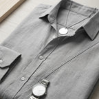 VenturoLux™ – Breezy Lightweight Cotton-Blend Long-Sleeve Shirt