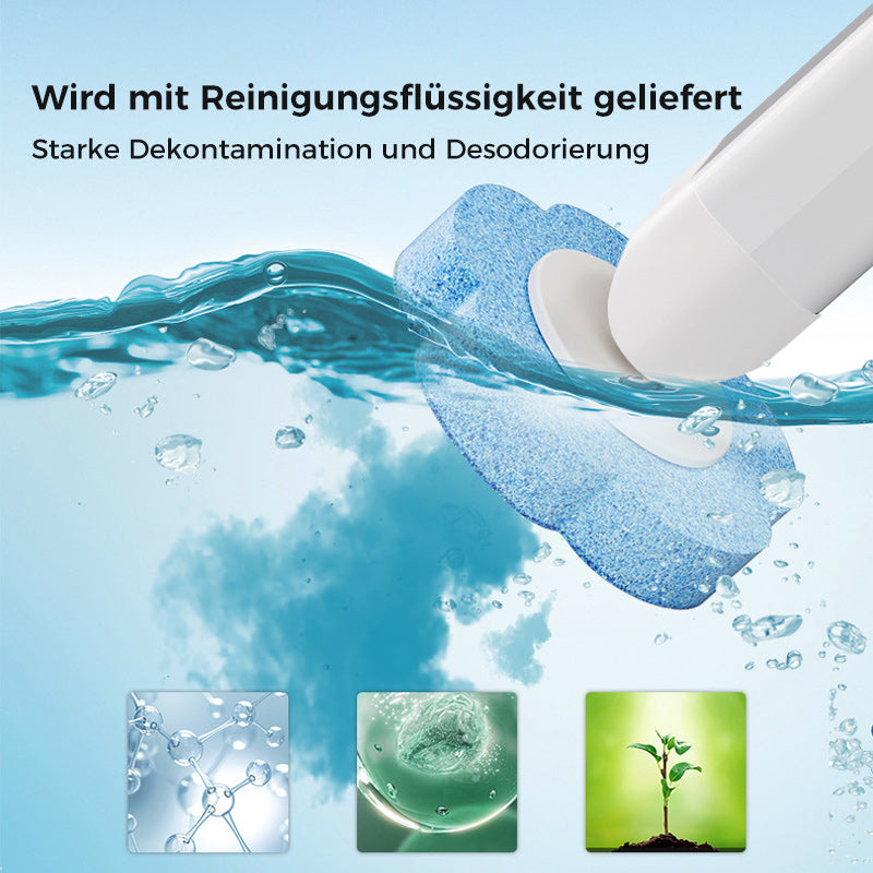 Disposable Toilet Brush | Antibacterial | Sanitary Sponge Heads | CleanClick
