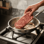 Stainless Steel | Sharp Searing Without Coating | Uniform Heat Distribution | TitanCore