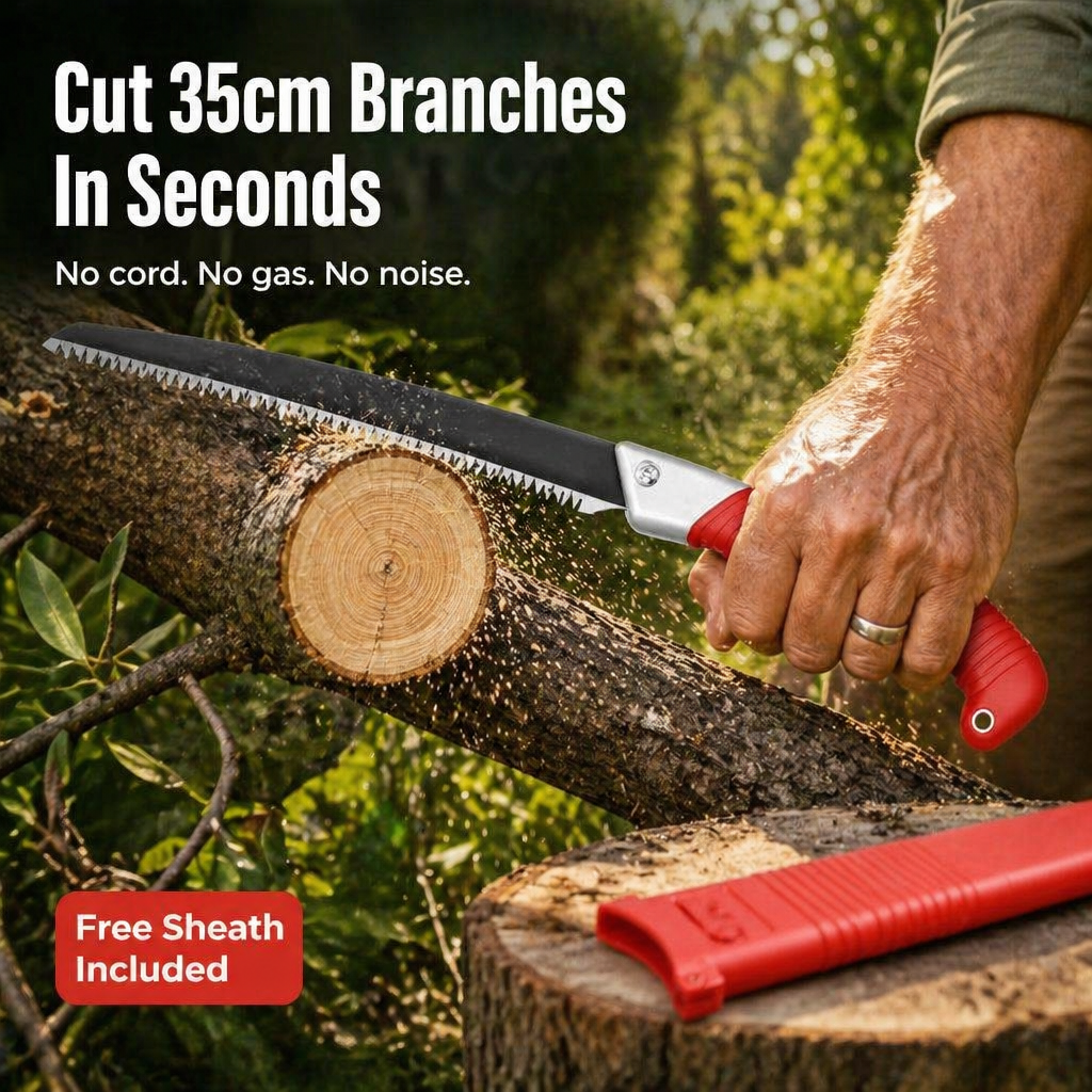 BranchBoss™ — Cut Through 35cm Branches Cordlessly and Quietly in Seconds