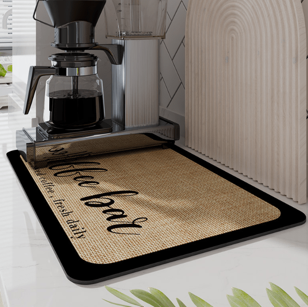 Drip Mat | Diatomite Kitchen Mat Fast-Drying | Maintains Dry Countertop | DishDryer