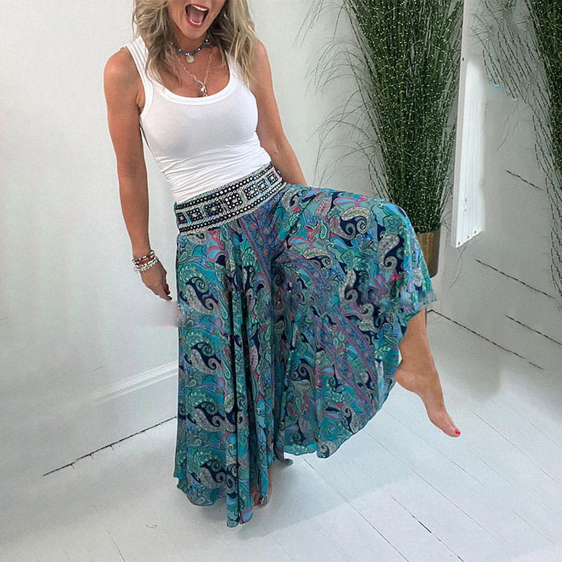SerenFlo™ Boho Flair Pants — Unleash Effortless Comfort and Bold Style All Day Long
