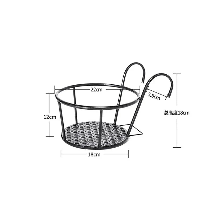 Balcony Pot Holder | Railing Space Saver | Bottom with Open Drainage | BalconyNest