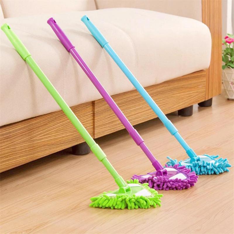 Rotatable Adjustable Triangle Cleaning Mop | 180° Rotating Mop Head | Telescopic Handle | Cleaning Mop | Mop Angle