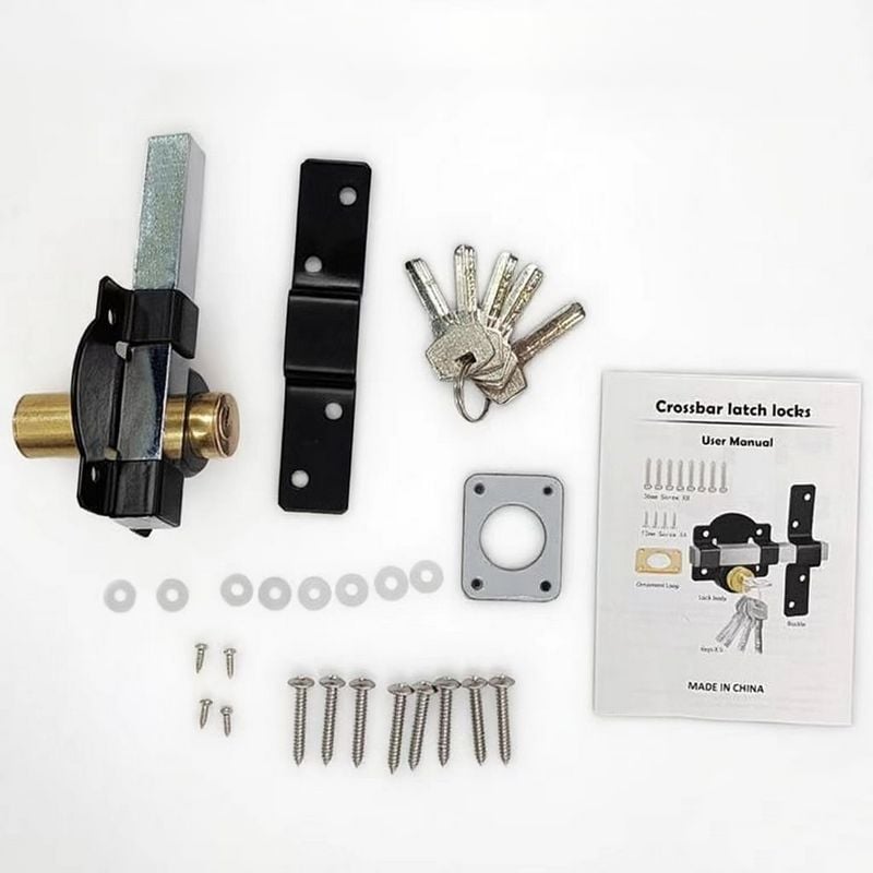 Gate Lock with Key | Corrosion-Resistant | Spring Bolt | GateSecure