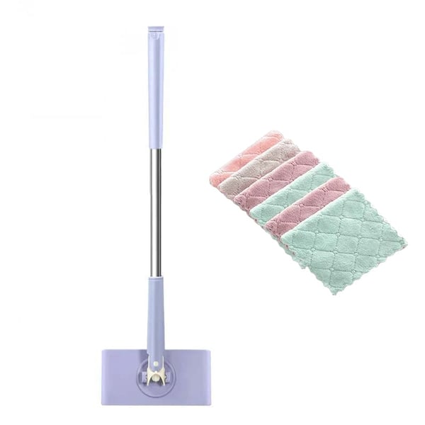 Floor Cleaner | Flat Mop with 360° Rotating Head | Touch-Free Pad Swap | MopMate