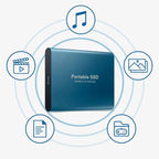 External SSD 128 GB | 20 MB/s Speed | Aluminum Shock-Resistant Waterproof | Driveon