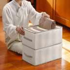 Foldable Clothes Organization Box | Easily Locate All Items | Compartments, Foldable, Stable | DrawerCalm