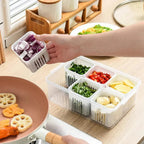 Refrigerator Organizer | Drip Tray Insert to Combat Moisture | Stackable Box | CoolClear