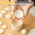 Dumpling| Dough Press crafted from Wood | Stick-Resistant Surface | DumpliForm
