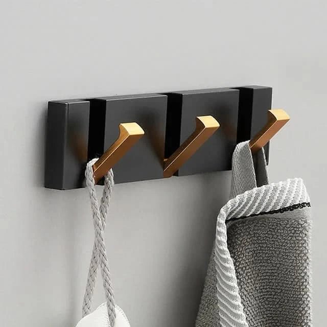 Foldable Wall Hook | Screw Mount or Self-Adhesive | Aerospace Aluminum | Hookwell
