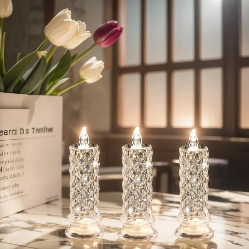 AuraFyre™ Crystal Candle — Ignite Cozy, Carefree Evenings with Stunning, Safe Glow