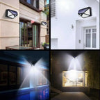 Solar-Powered IP65 Motion Sensor Light (100 LED)