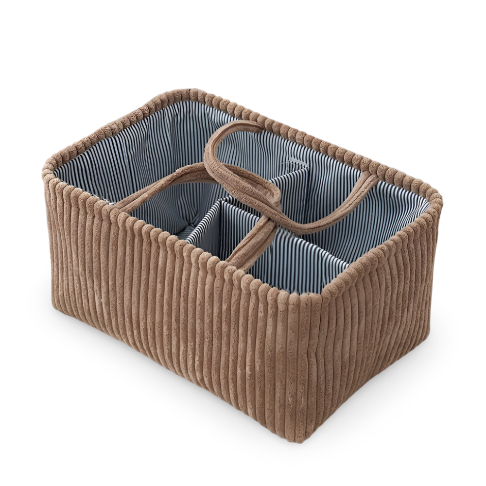 Storage Basket | Open-Top Design | Shape-Holding Fabric Basket | HomeCaddy